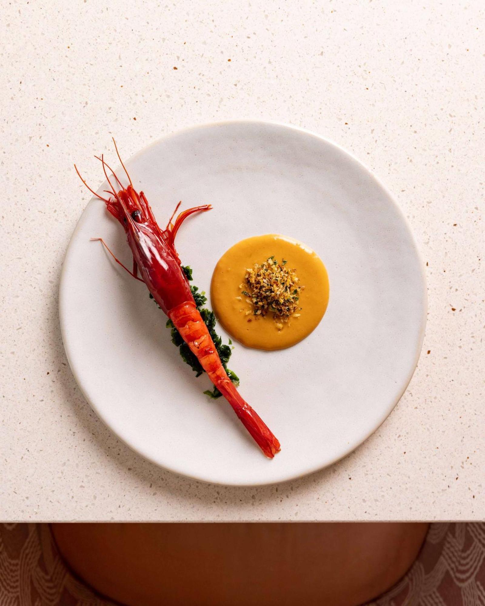 Art'Otel London Battersea Power Station, Powered By Radisson Hotels Esterno foto A prawn prepared by the restaurant